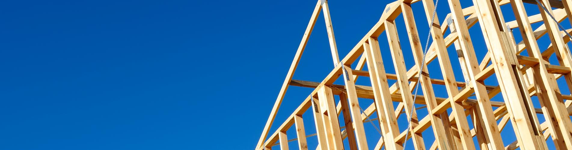 house frame blue sky